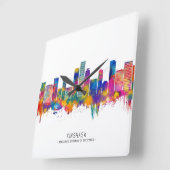 Kinshasa DR Congo Skyline Vierkante Klok (Hoek)