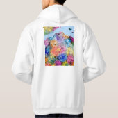 Kinshasa DR Congo Stadsplattegrond Hoodie (Achterkant)