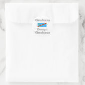 Kinshasa Ronde Sticker (Tas)
