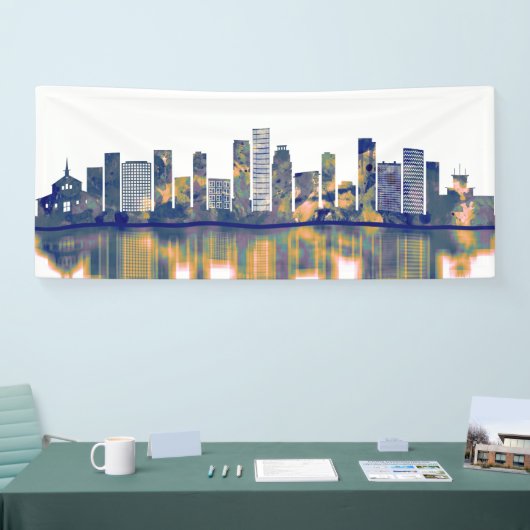 Kinshasa Skyline Spandoek (Beurs)