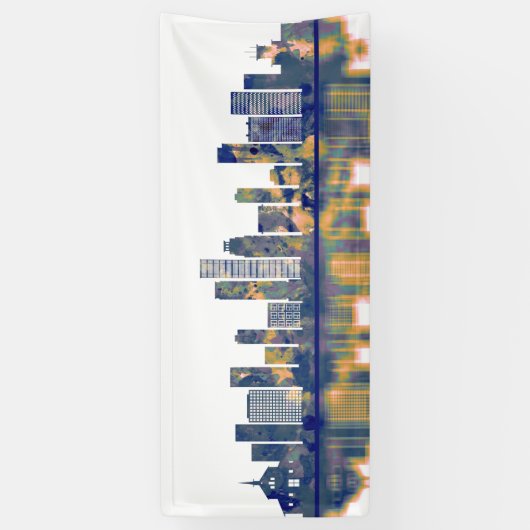 Kinshasa Skyline Spandoek (Verticaal)