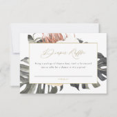 KINSLEY Boho Terracotta Diaper Raffle Ticket Kaart (Voorkant)