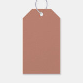 KINSLEY Boho Terracotta Palm Bedankkaartjes Cadeaulabel (Achterkant)