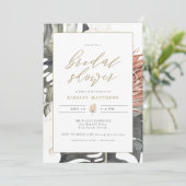 KINSLEY Boho Terracotta Tropical Vrijgezellenfeest Kaart (Staand voorkant)