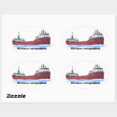Kinsman, onafhankelijk van het vrachtschip Great L Ovale Sticker (Vel)