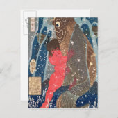 Kintoki zwaait de waterval op briefkaart (Voorkant / Achterkant)