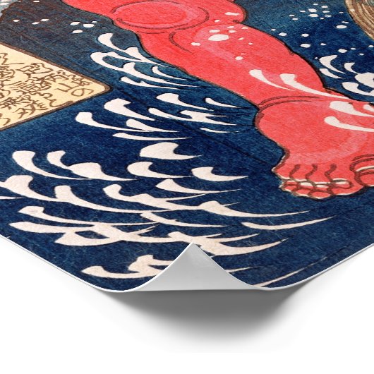 Kintoki zwaait de waterval op poster (Hoek)