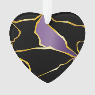 Kintsugi Amethyst Accents Ornament