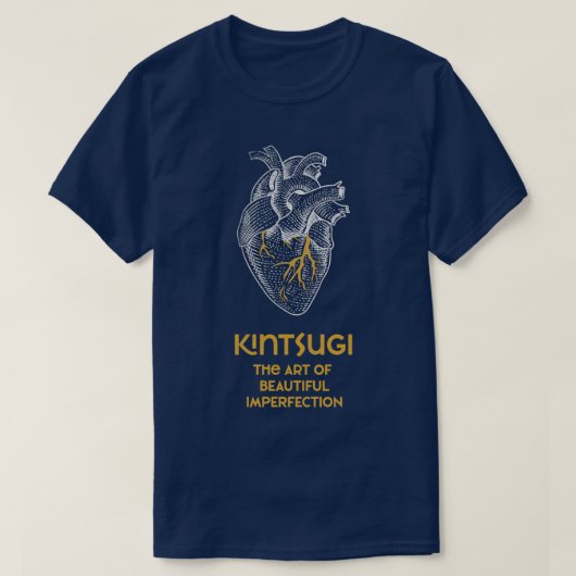 Kintsugi Art over prachtige onvolkomenheden Japans T-shirt (Design voorkant)