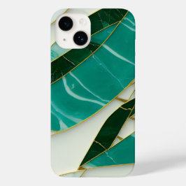 Kintsugi Esthetische Jade marmer Case-Mate iPhone 14 Hoesje