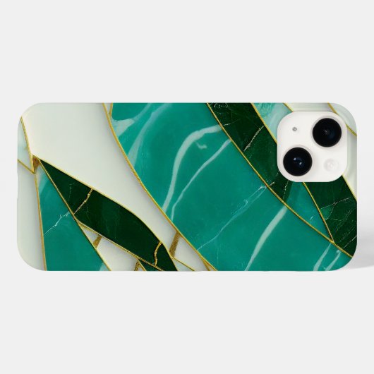 Kintsugi Esthetische Jade marmer Case-Mate iPhone Case (Achterkant (horizontaal))