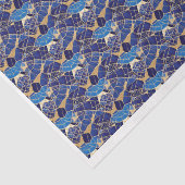 Kintsugi glazen patroon achtergrond - tissuepapier (Detail)