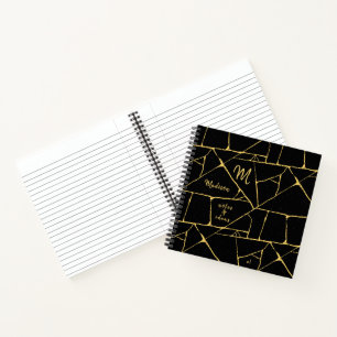 Kintsugi Gold Black, Japanse naam voor kunst Notitieboek