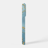 💙 Kintsugi Gouden Barsten ✨ Blauwe Waterdruppels� iPhone Hoesje (Rechterkant)