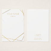 Kintsugi gouden geometrische sieraden display kaar visitekaartje (Voorkant /achterkant)