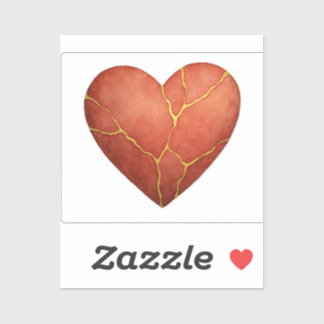 Kintsugi-hart Sticker