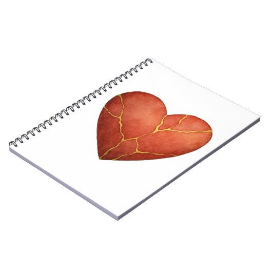 Kintsugi heart invitation notitieboek (Linkerzijde)