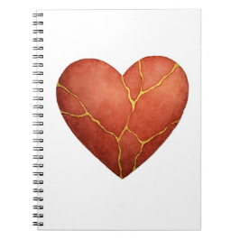 Kintsugi heart invitation notitieboek
