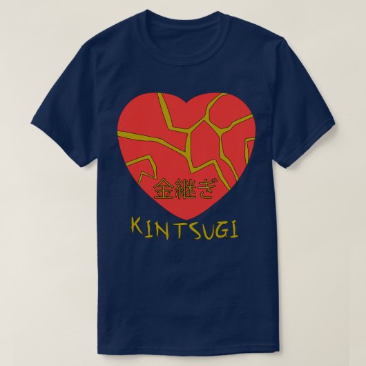 Kintsugi Kintsukuroi Heart 1 T-shirt (Design voorkant)