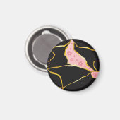 Kintsugi-magneet met kersenbloesemaccenten magneet (Voorkant / Achterkant)