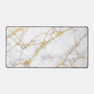Kintsugi Marmer Goud Breuk Luxe Bureaumat