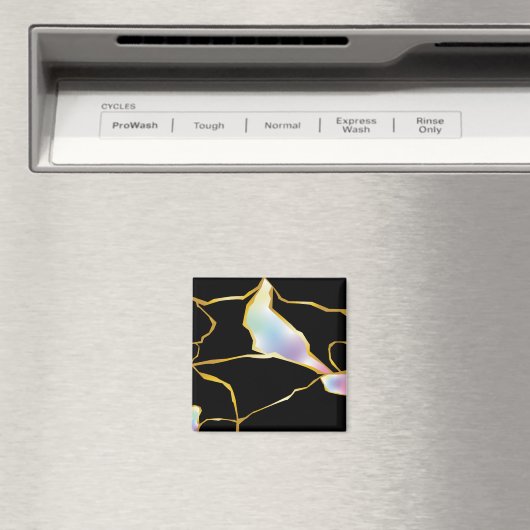 Kintsugi met Multicolor Jewel Tone Magneet (Insitu (Vaatwasser))