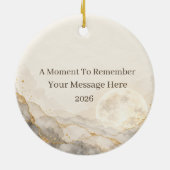 Kintsugi Moon Custom Photo Ornament (Achterkant)