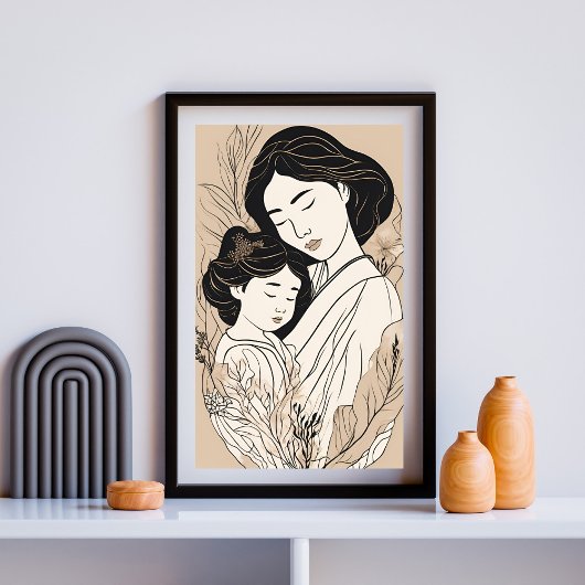 Kintsugi Mother - Schoonheid in imperfectie en lie Poster