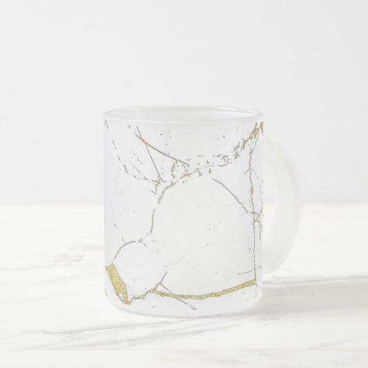 Kintsugi mug crystal matglas koffiemok (Voorkant rechts)