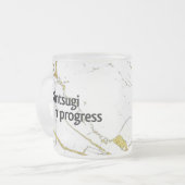 Kintsugi mug crystal matglas koffiemok (Voorkant links)