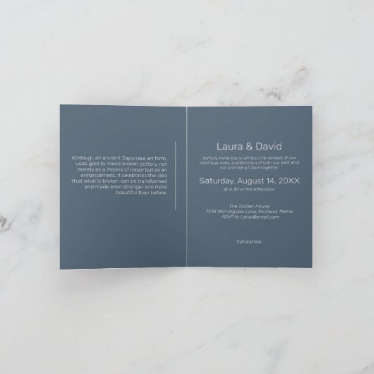 Kintsugi Nieuwe Beginnings Uitnodiging (Binnen)
