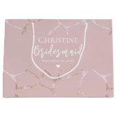 Kintsugi Pattern Bridesmaid Bedankt Groot Cadeauzakje (Voorkant)