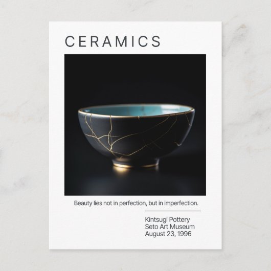 Kintsugi Pottery Post Kaart (Voorkant)
