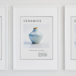 Kintsugi Pottery Poster Series | wit