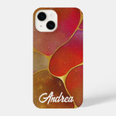 Kintsugi Red en Gold iPhone Hoesje (Achterkant)