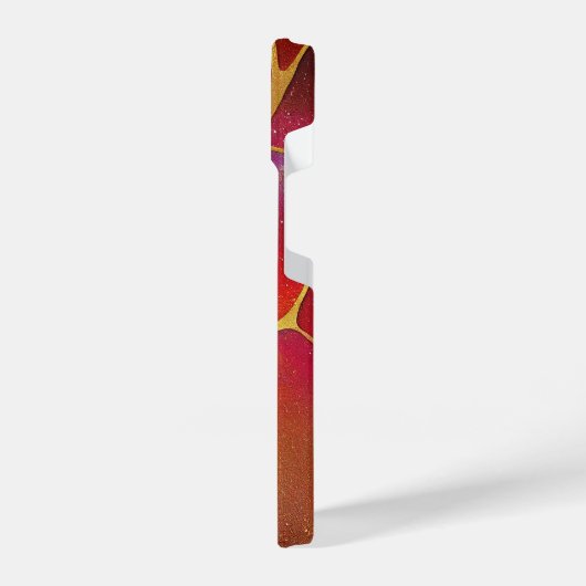 Kintsugi Red en Gold iPhone Hoesje (Linkerkant)