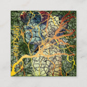 Kintsugi - reparierte Identität Vierkante Visitekaartje (Voorkant)