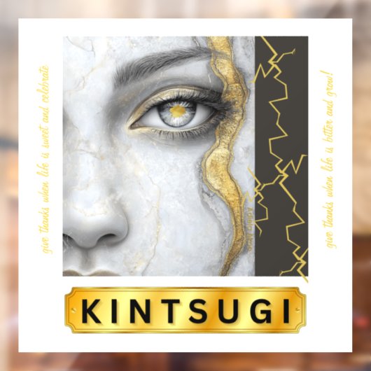 Kintsugi-vensterbinding Raamsticker (Vel 2)