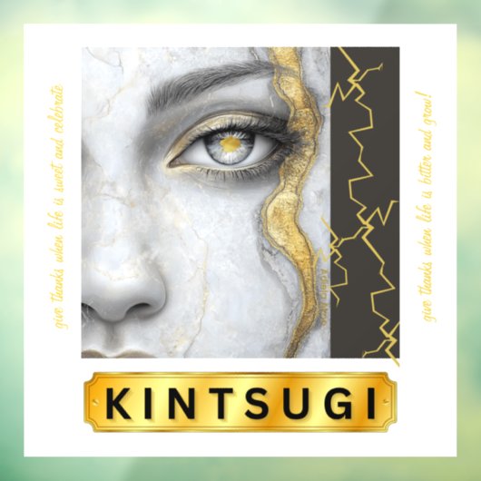 Kintsugi-vensterbinding Raamsticker (Vel 3)