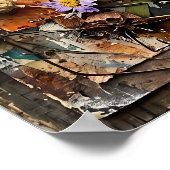 Kintsugi Vlindermuurkunst Genezing Poster (Hoek)
