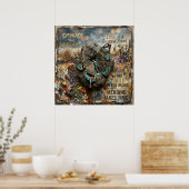 Kintsugi Vlindermuurkunst Genezing Poster (Keuken)