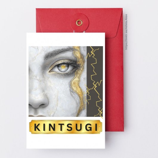 KINTSUGI-Wenskaart Kaart