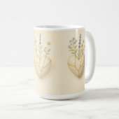 Kintsugi Wildebloemhart Waterverf Koffiemok (Voorkant rechts)