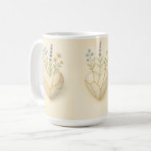 Kintsugi Wildebloemhart Waterverf Koffiemok (Voorkant links)