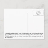 Kinzua Bridge Skywalk Briefkaart (Achterkant)