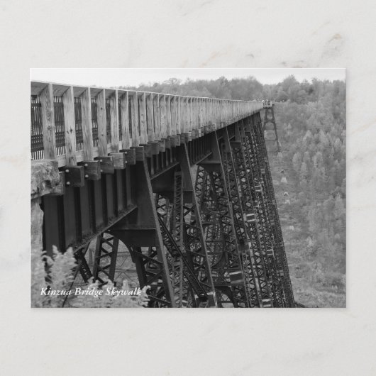 Kinzua Bridge Skywalk Briefkaart (Voorkant)