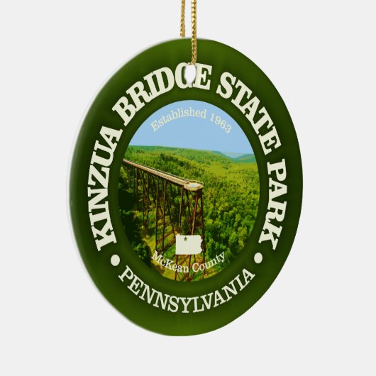 Kinzua Bridge SP Keramisch Ornament (Rechts)