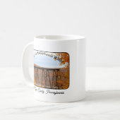 Kinzua Bridge State Park Herfst Festival Souvenir Koffiemok (Voorkant links)