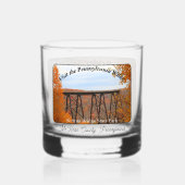 Kinzua Bridge State Park Herfst Festival Souvenir Whisky Glas (Voorkant)