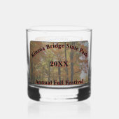 Kinzua Bridge State Park Herfst Festival Souvenir Whisky Glas (Achterkant)